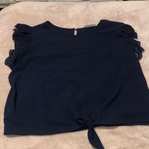 Navy blue blouse